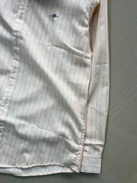 GANT Men's Light Beige Pinstripe Formal Shirt