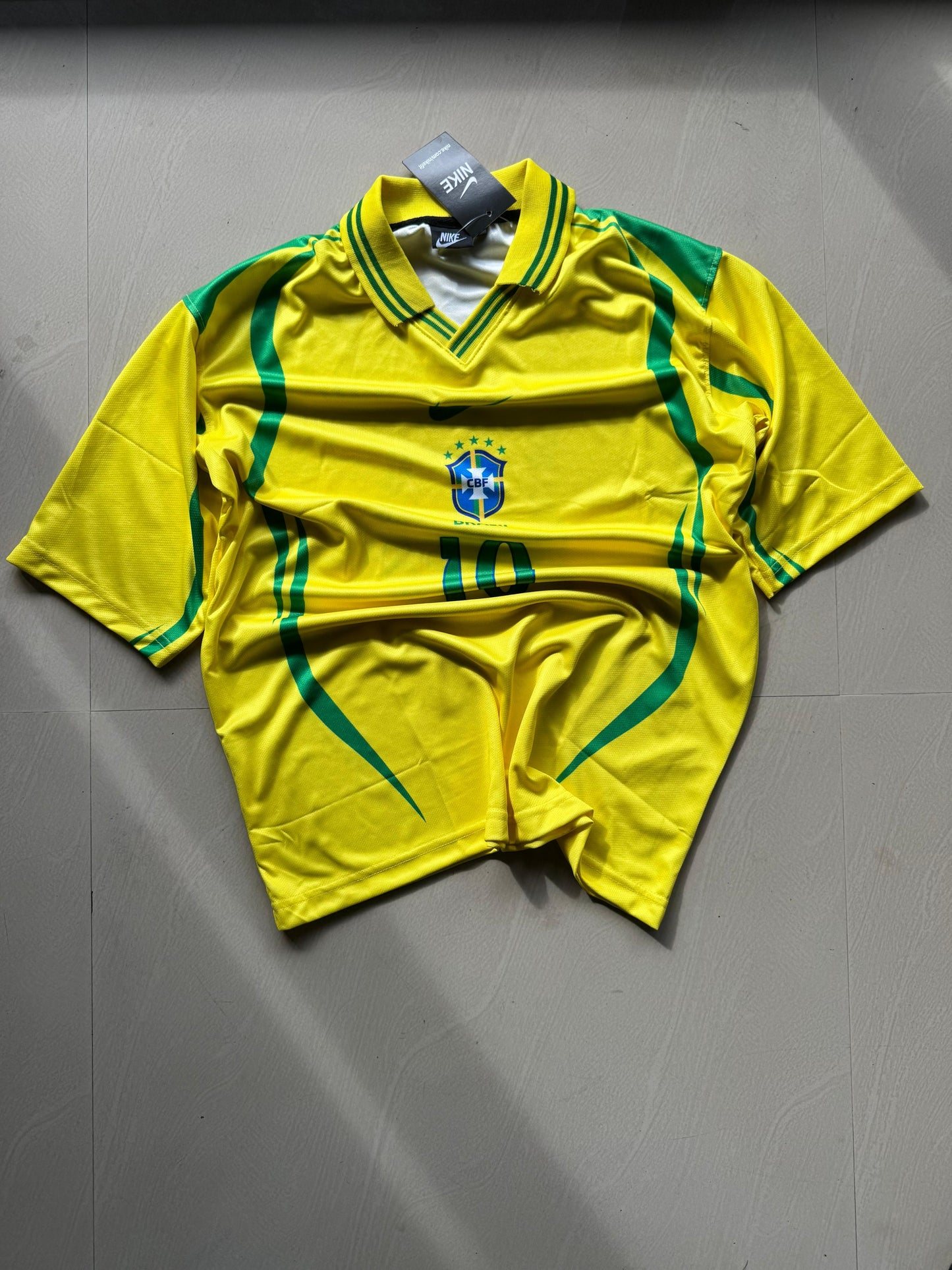 Brazil #10 Yellow Football Jersey | 5 Sleeve | The Final Fit