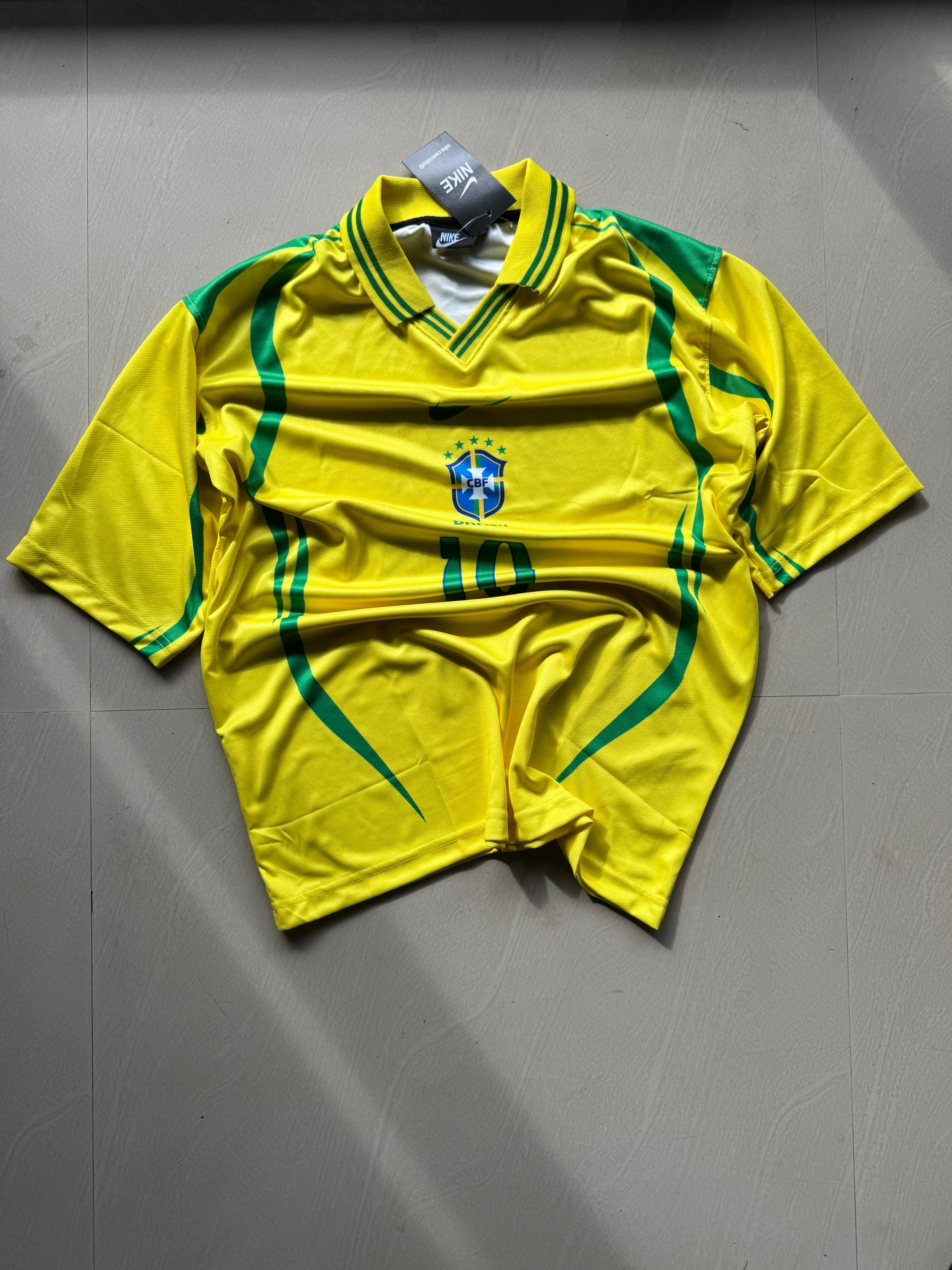 Brazil #10 Yellow Football Jersey | 5 Sleeve | The Final Fit
