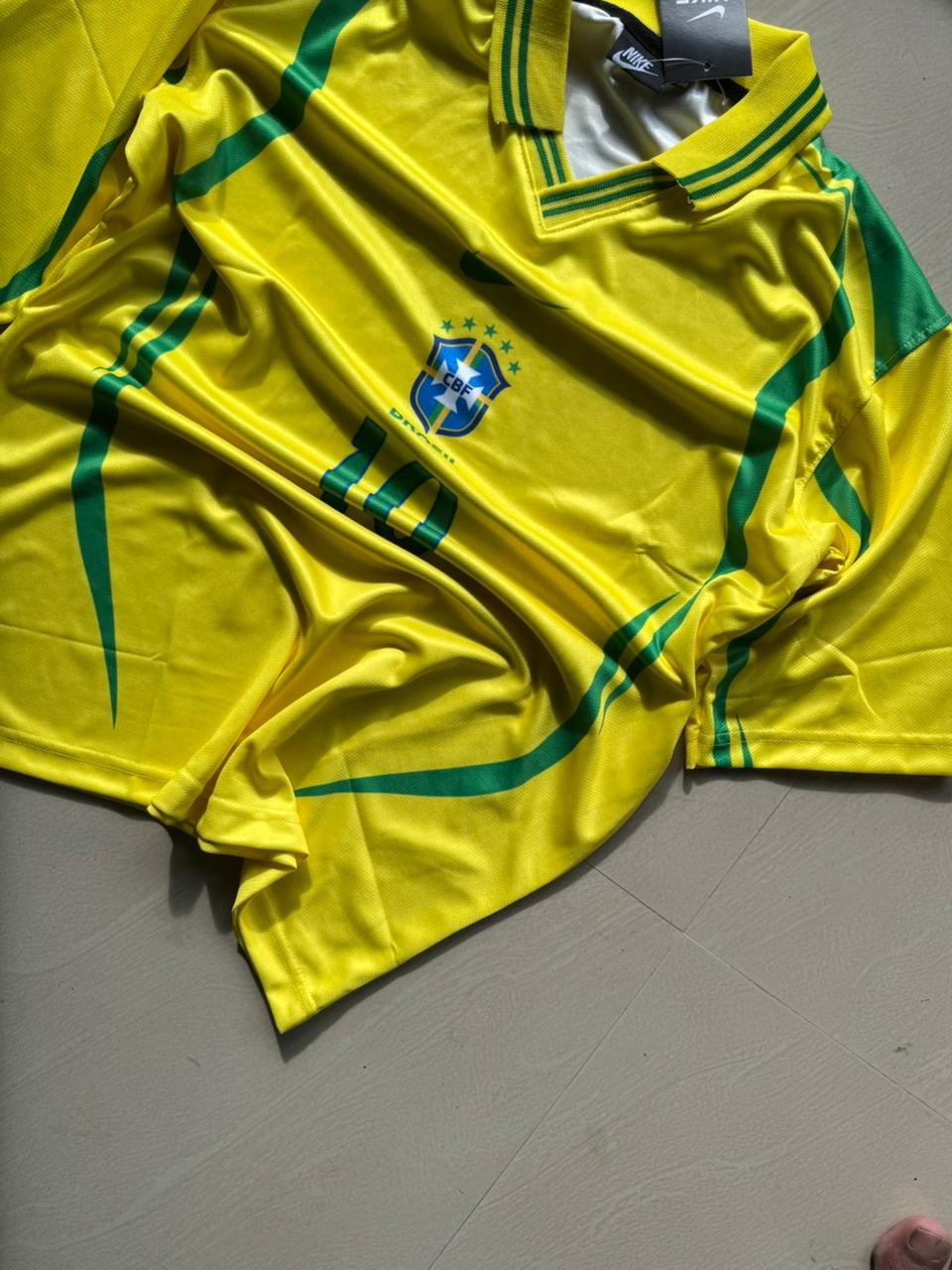 Brazil #10 Yellow Football Jersey | 5 Sleeve | The Final Fit