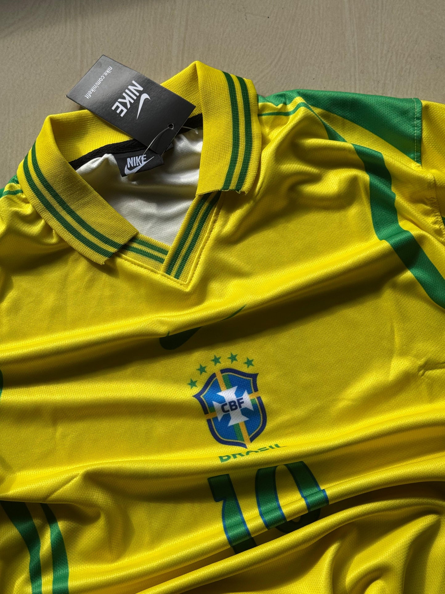 Brazil #10 Yellow Football Jersey | 5 Sleeve | The Final Fit