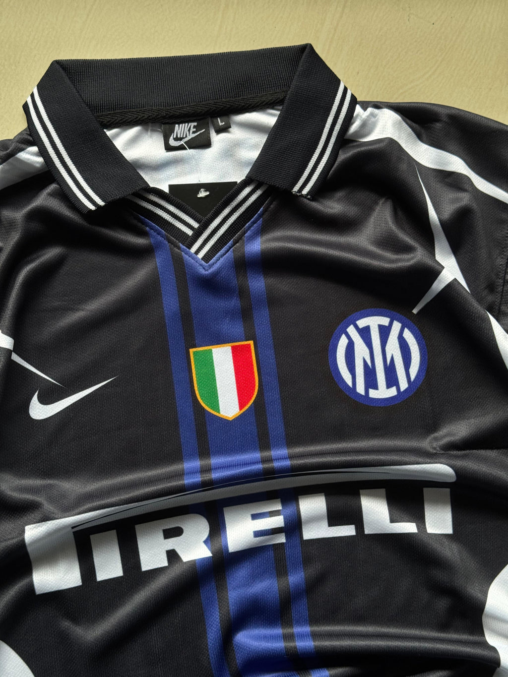 Inter Milan Retro Football Jersey | 5 Sleeve | Premium Dry-Fit | The Final Fit ⚫🔵⚽