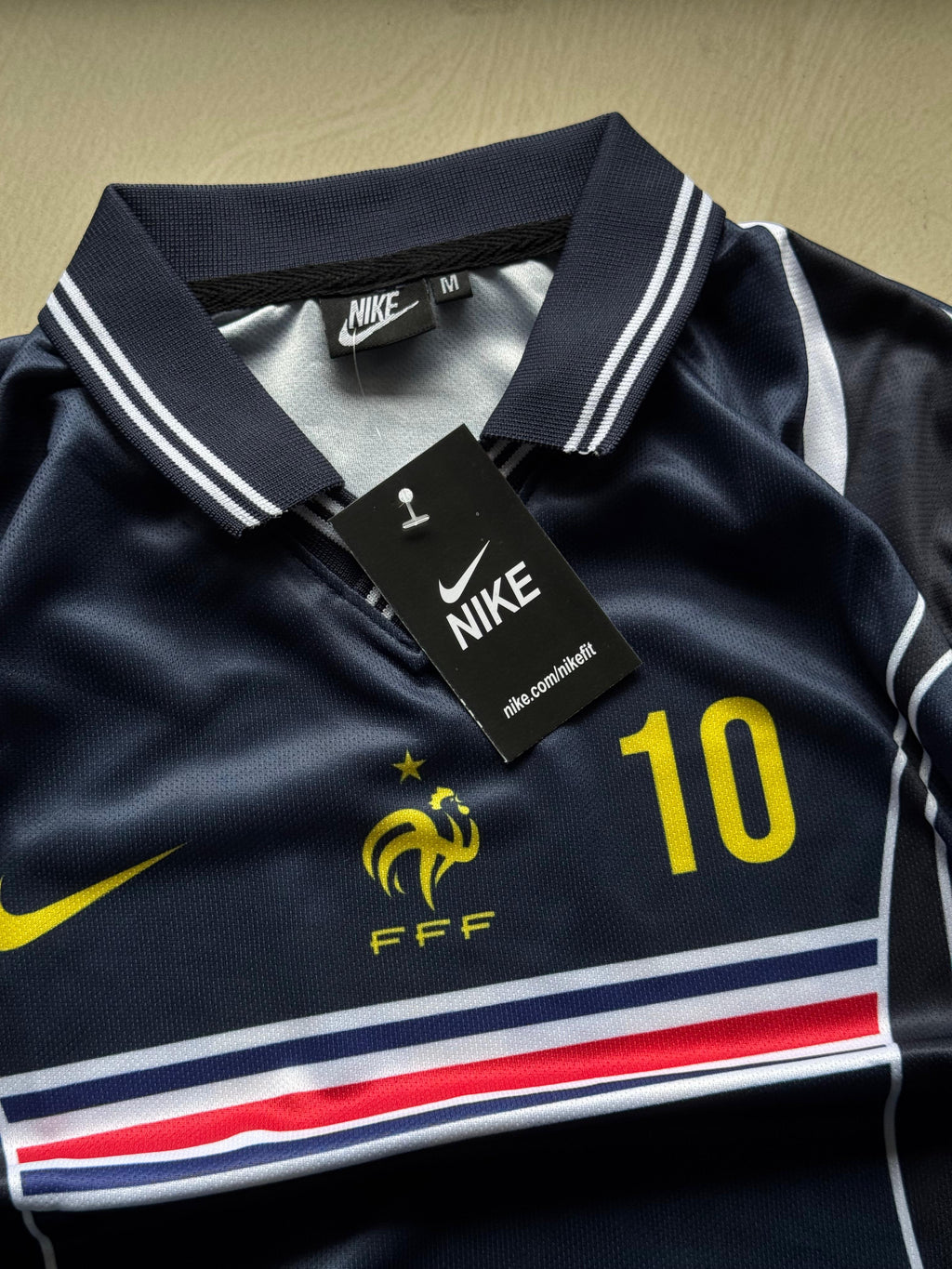 France #10 Retro Football Jersey | 5 Sleeve | Premium Dry-Fit | The Final Fit 🇫🇷💙⚽