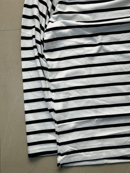 Minimal Black Striped Full Sleeve Tees