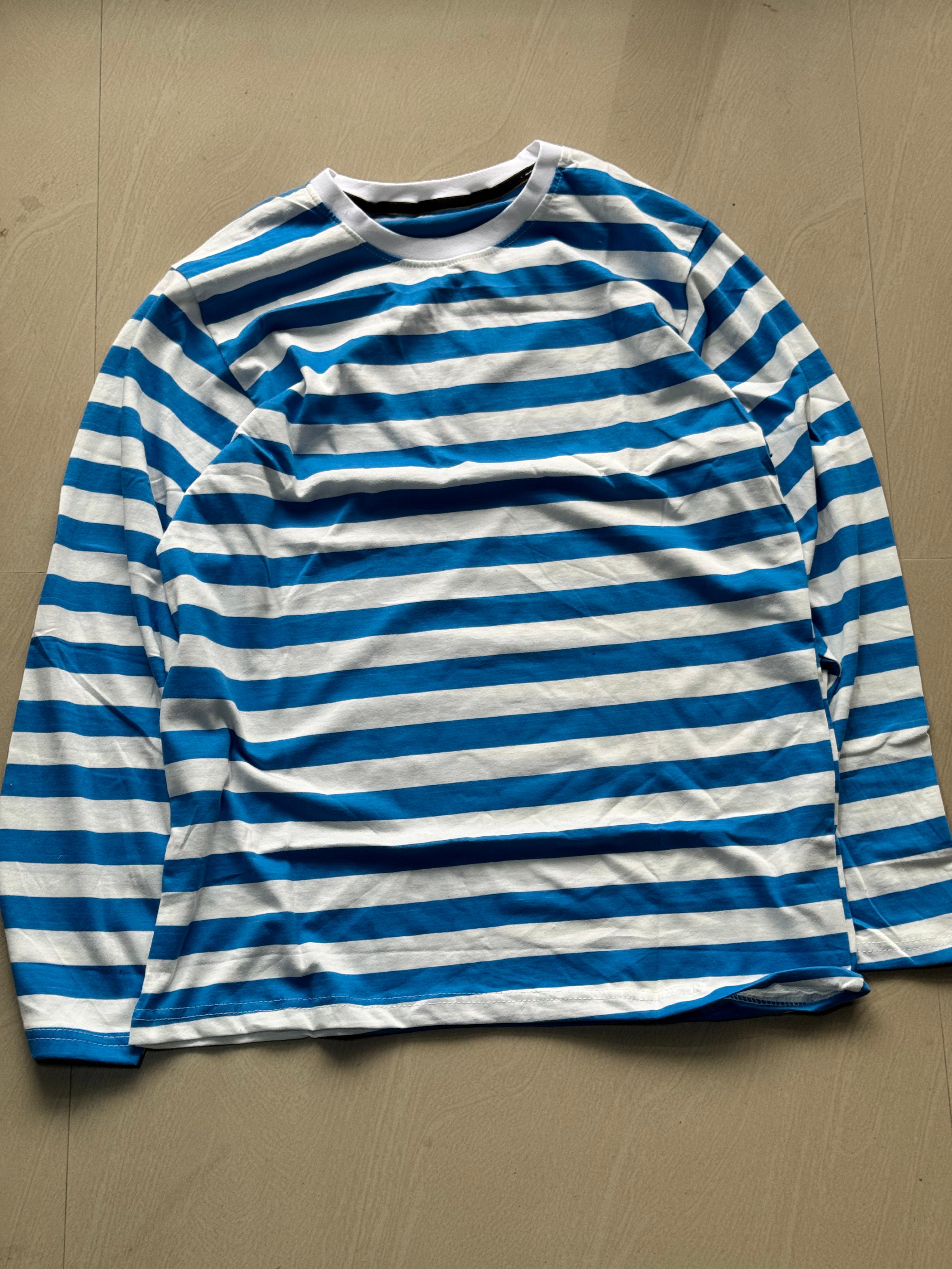 Ocean Blue Striped T-Shirt