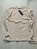 Sand Beige Waffle Knit Full Sleeve Tee