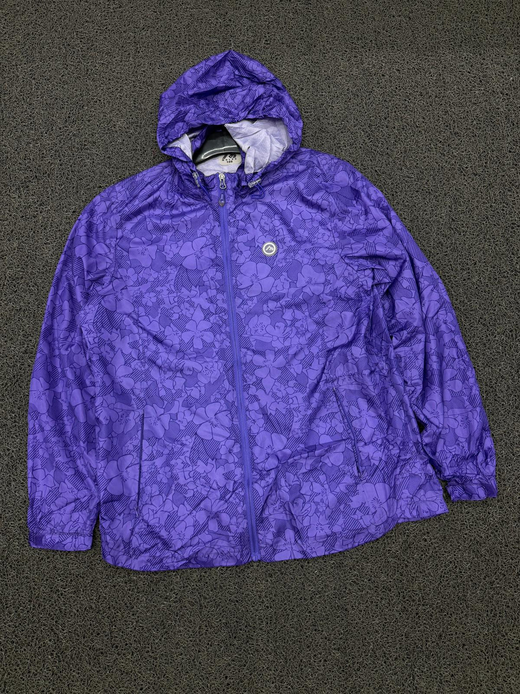 Royal Purple Floral Hooded Jacket