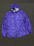 Royal Purple Floral Hooded Jacket
