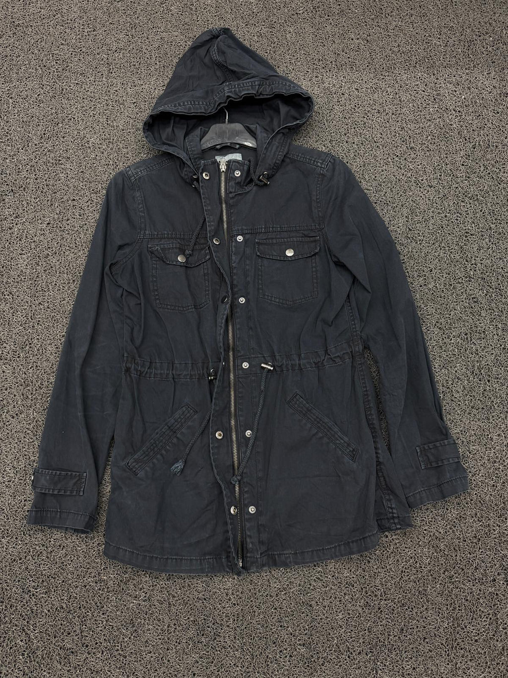 Midnight Explorer Hooded Utility Jacket
