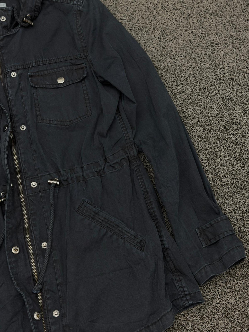 Midnight Explorer Hooded Utility Jacket