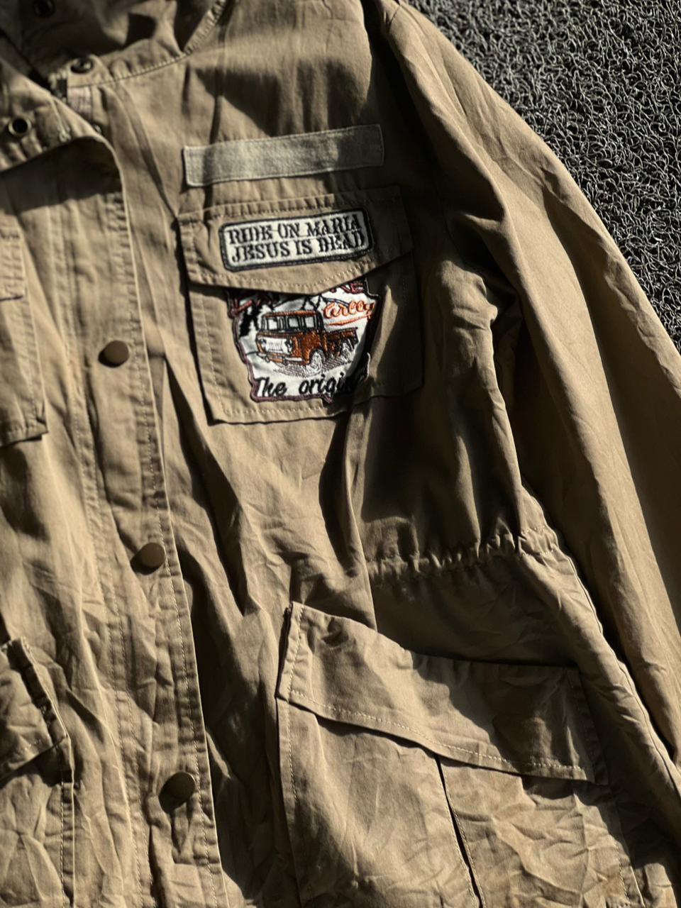 Khaki Multi-Pocket Utility Field Jacket
