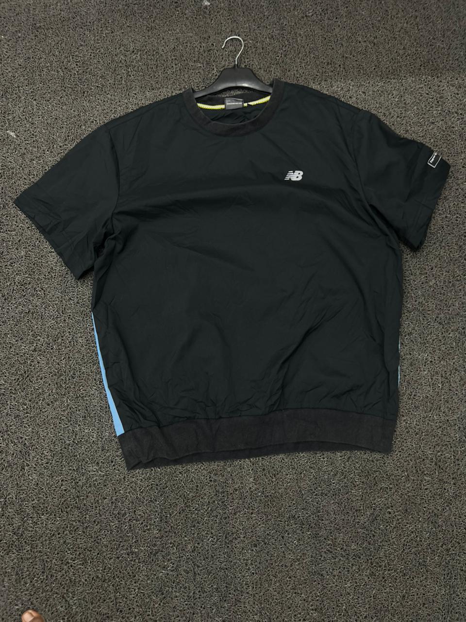 New Balance Black Lightweight Short-Sleeve Performance Pullover