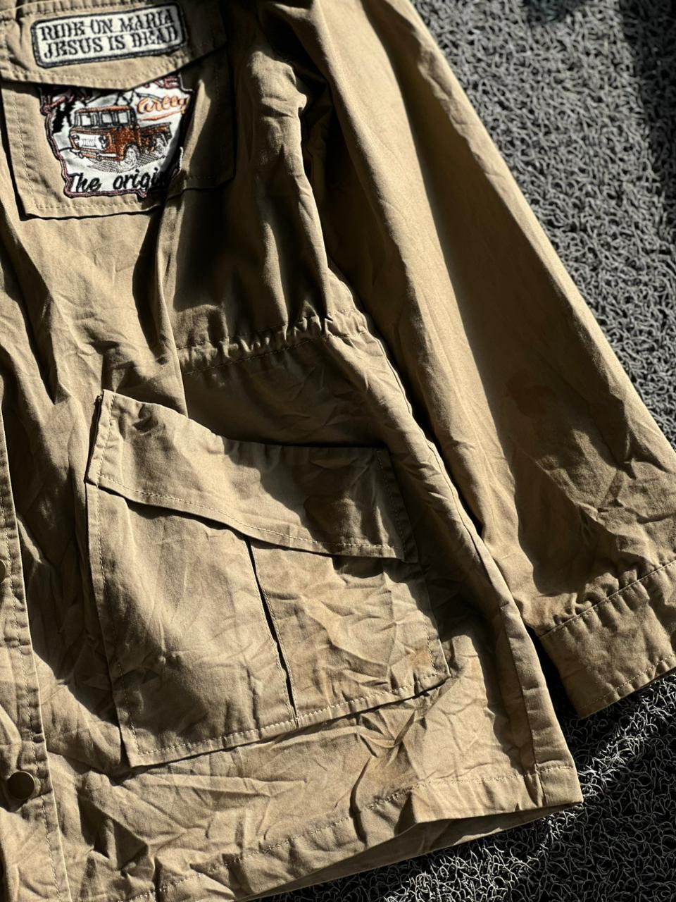 Khaki Multi-Pocket Utility Field Jacket