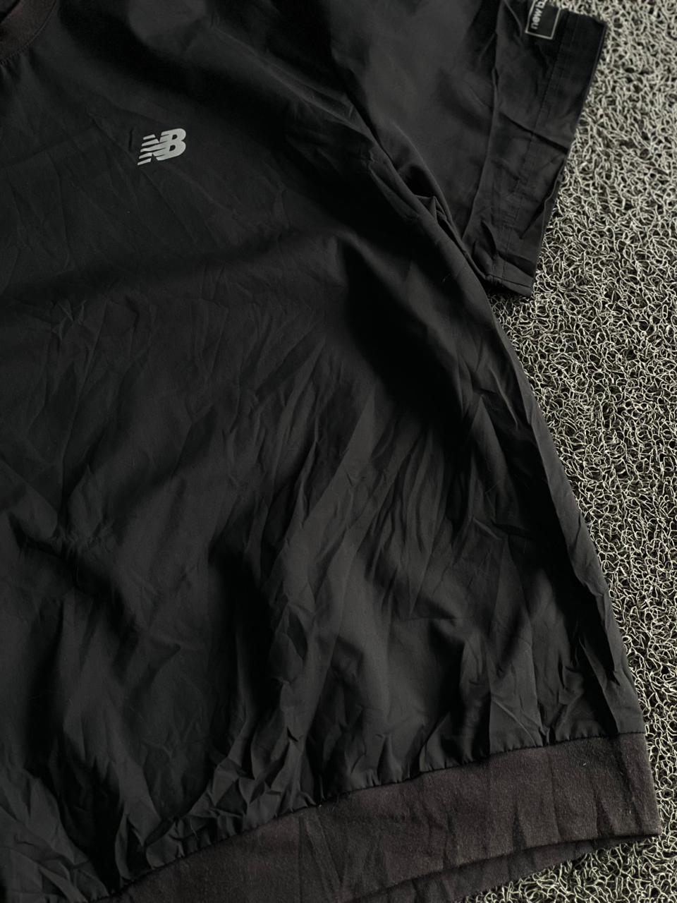 New Balance Black Lightweight Short-Sleeve Performance Pullover
