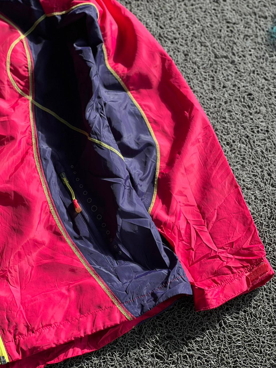K2 Pink & Navy Hooded Lightweight Outdoor Windbreaker Jacket