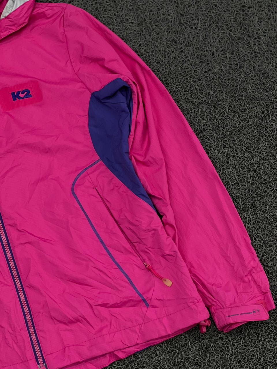K2 Pink Waterproof Hooded Outdoor Jacket