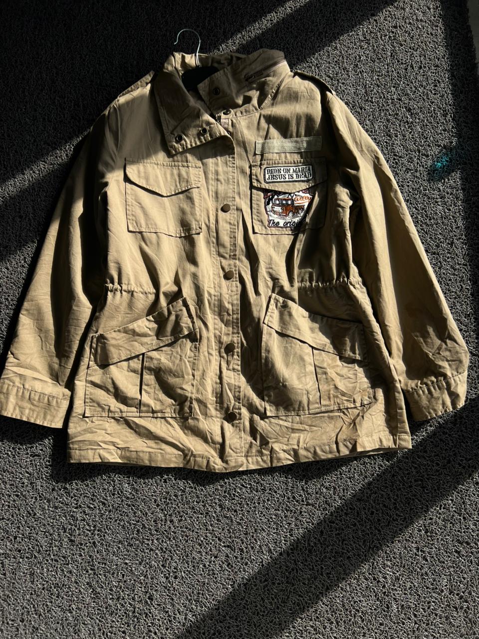 Khaki Multi-Pocket Utility Field Jacket