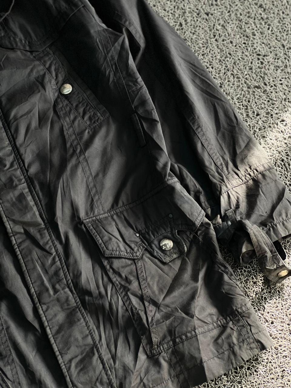 Black Multi-Pocket Utility Field Jacket