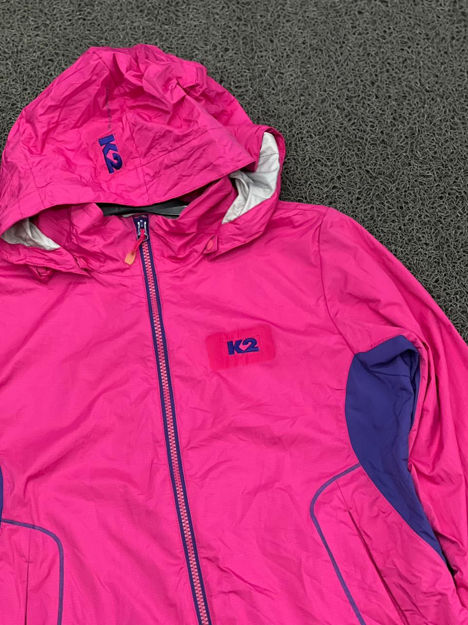 K2 Pink Waterproof Hooded Outdoor Jacket