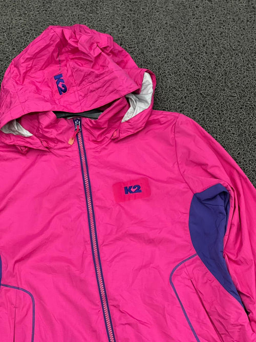 K2 Pink Waterproof Hooded Outdoor Jacket