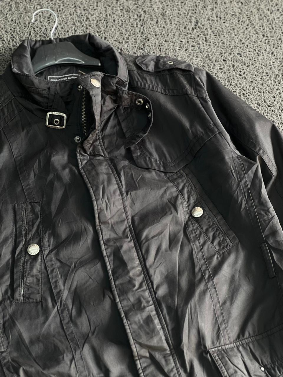 Black Multi-Pocket Utility Field Jacket