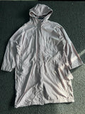 Blush Pink Oversized Hooded Utility Jacket