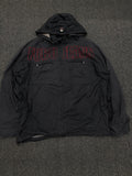 FUBU Jeans Black Hooded Windbreaker Jacket