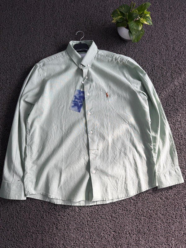 Mint Green Premium Linen Shirt | Full Sleeve | The Final Fit