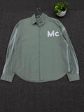 Green MC Oversized Shirt | Premium Full Sleeve | The Final Fit