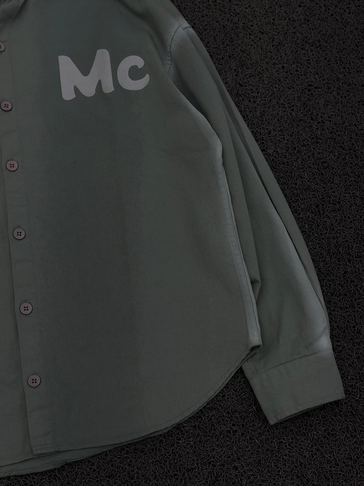 Green MC Oversized Shirt | Premium Full Sleeve | The Final Fit