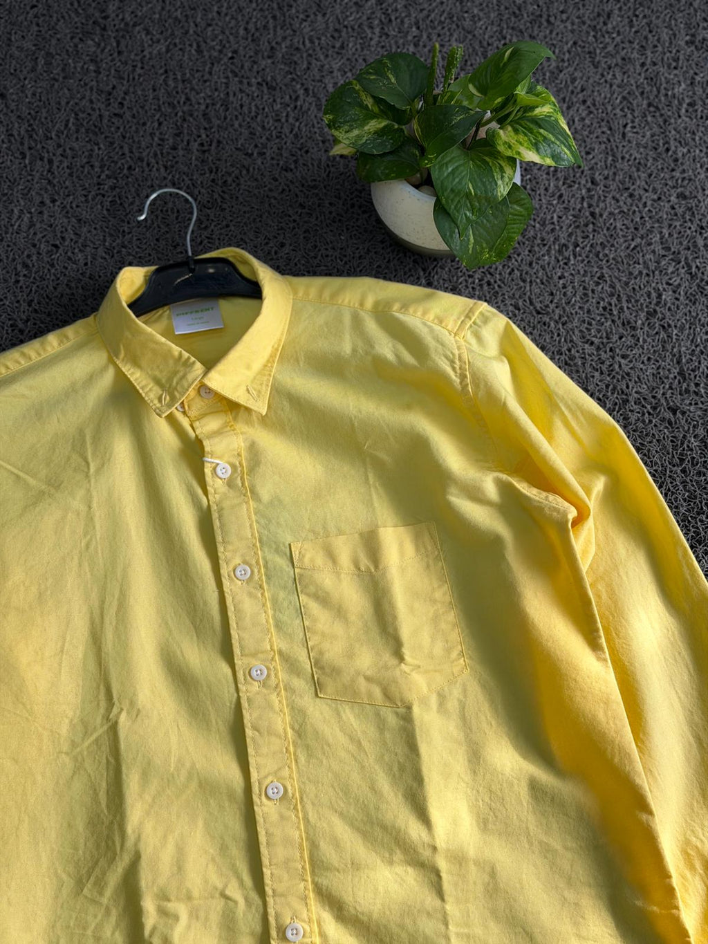 Yellow Linen Shirt | Premium Full Sleeve
