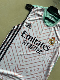 Real Madrid White Sleeveless Training Jersey | Premium Dry-Fit | The Final Fit