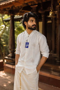 Charli  Embroidered Cotton Shirt – Men's Ethnic Wear