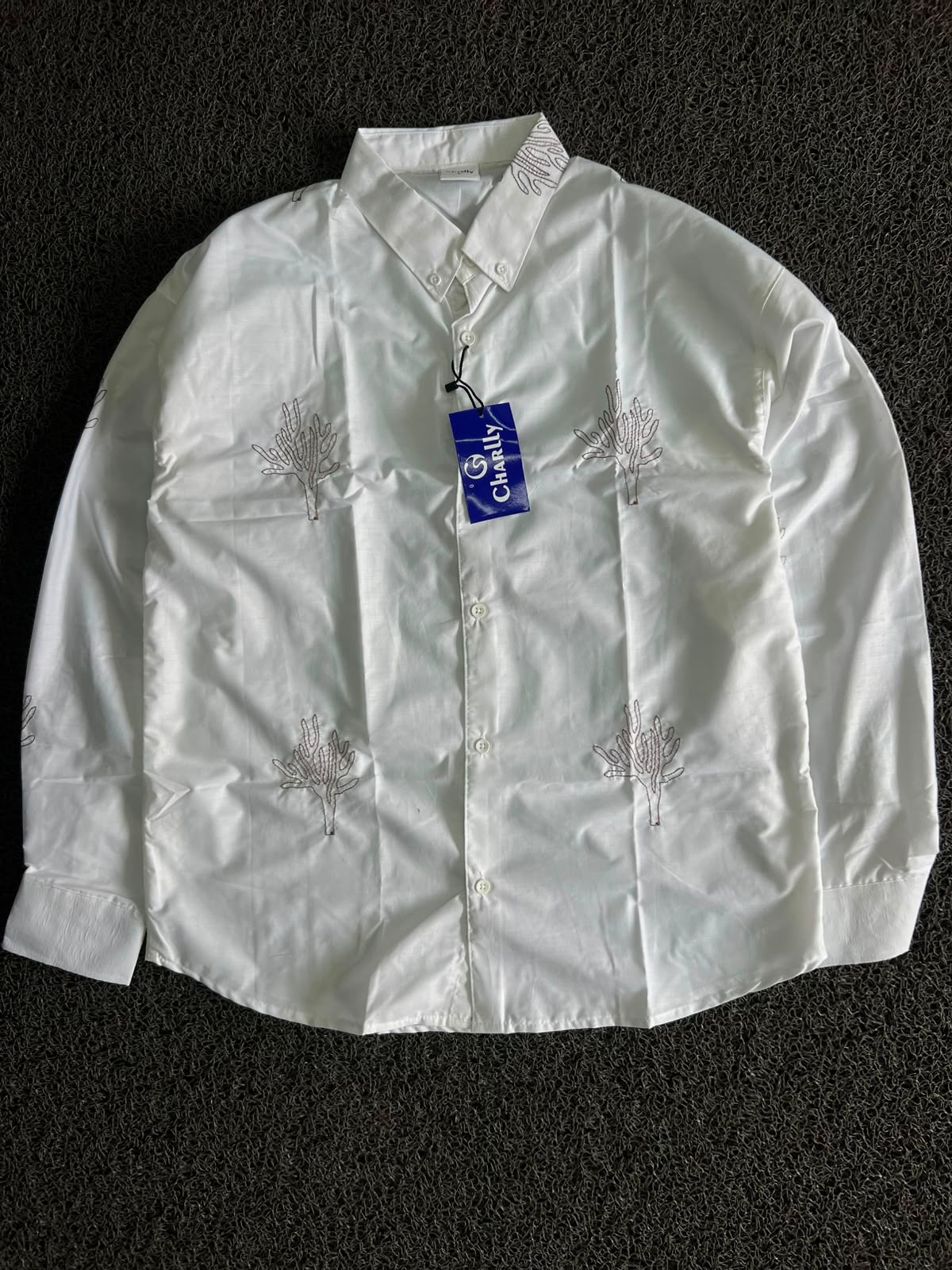 Charli  Embroidered Cotton Shirt – Men's Ethnic Wear