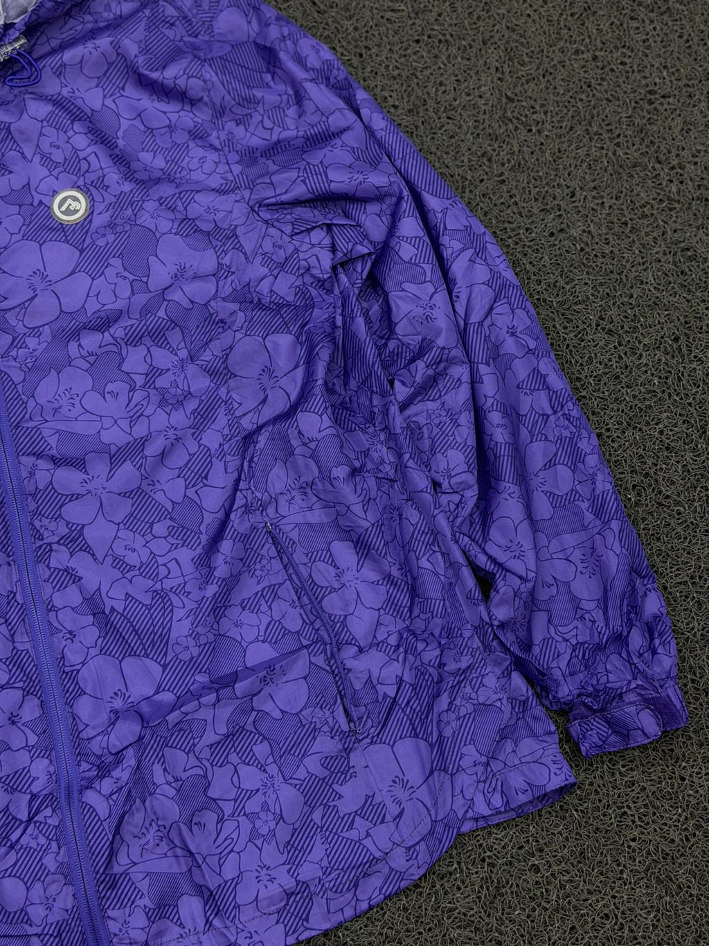 Royal Purple Floral Hooded Jacket