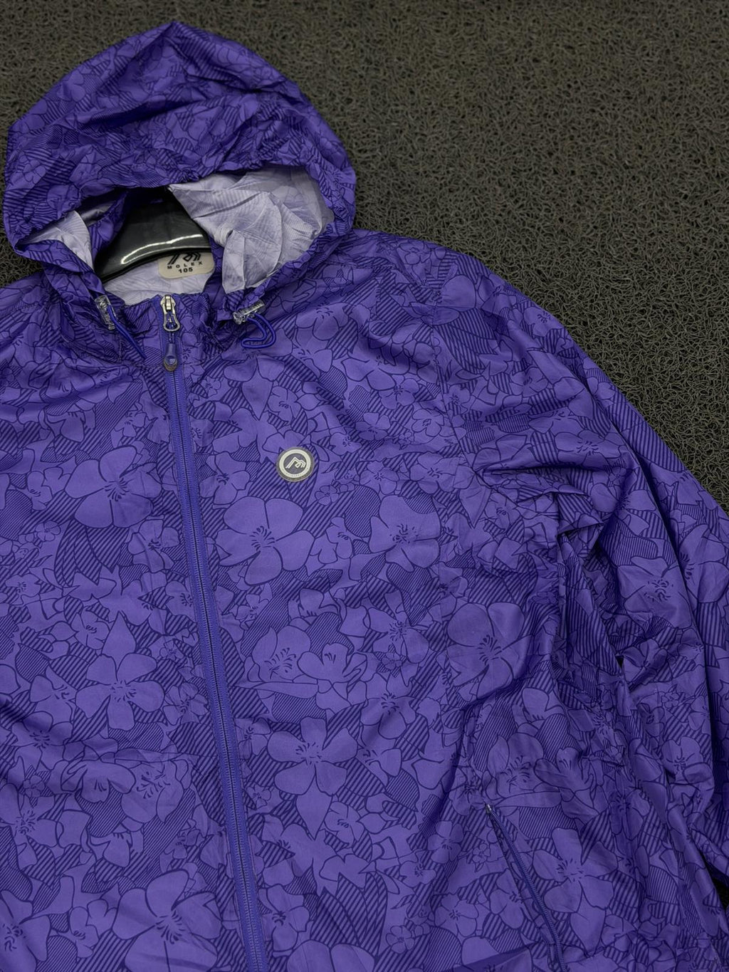 Royal Purple Floral Hooded Jacket