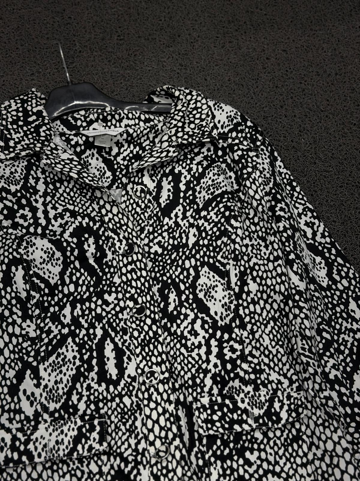 Wild Contrast Print Jacket