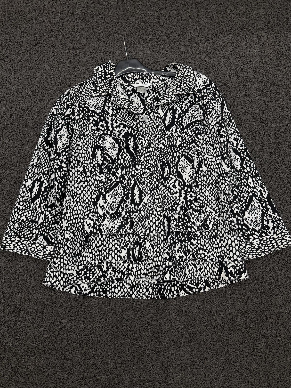 Wild Contrast Print Jacket
