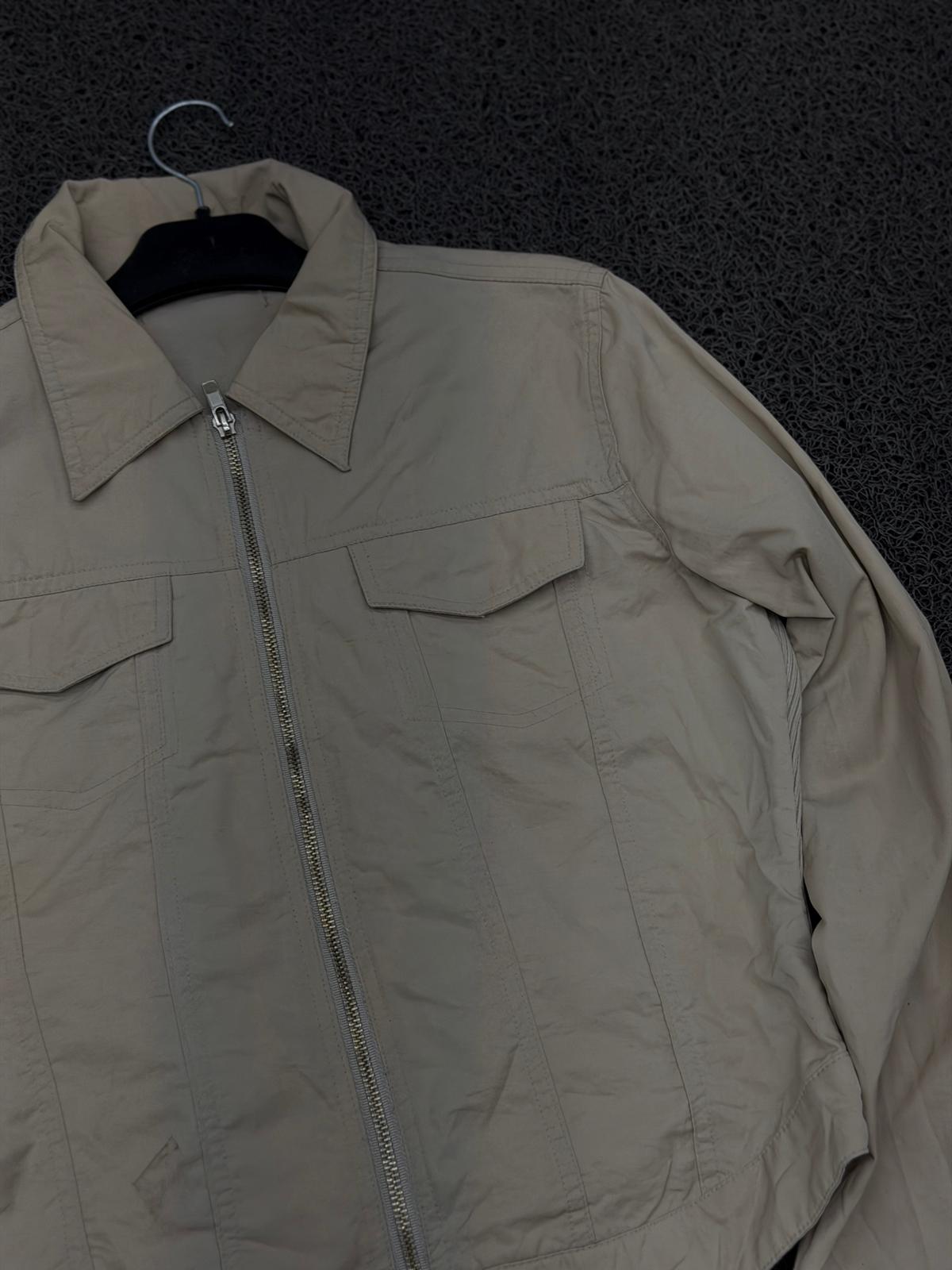 Sand Beige Cropped Utility Jacket