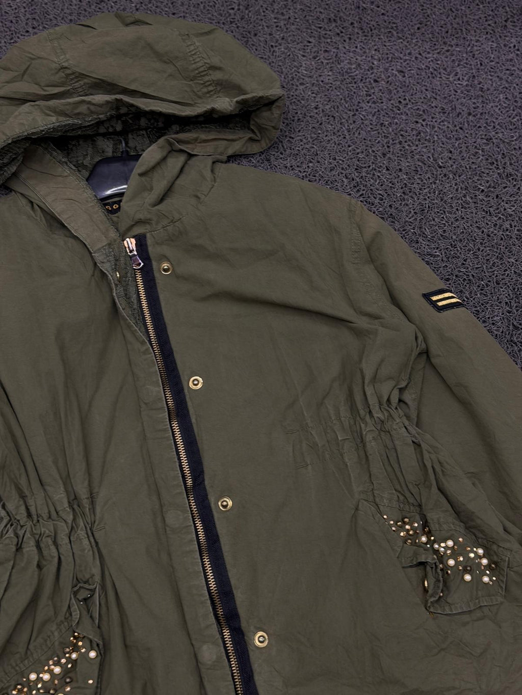 Olive Stud Utility Jacket