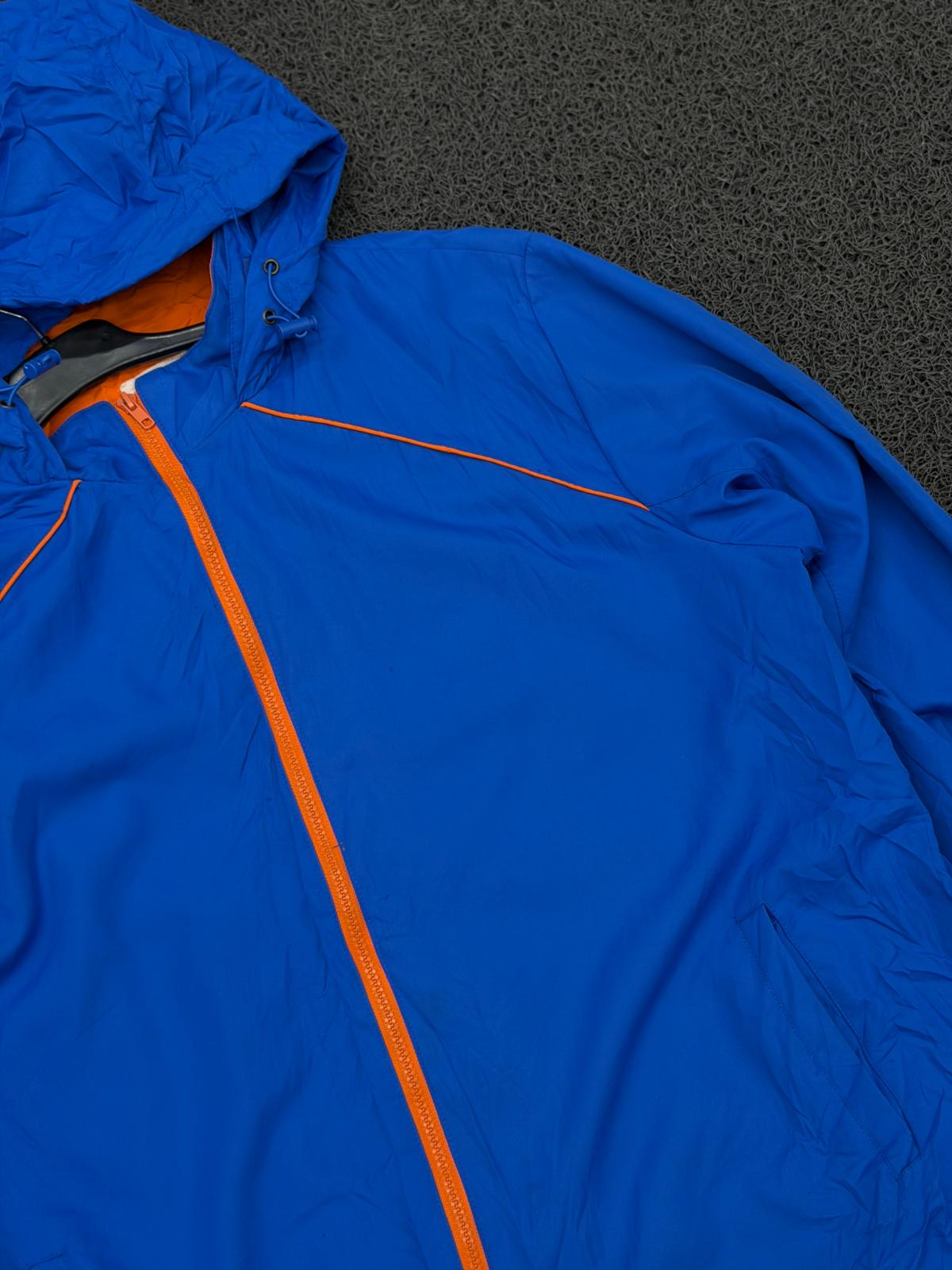 Royal Blue Hooded Windbreaker