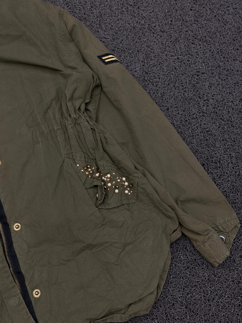 Olive Stud Utility Jacket
