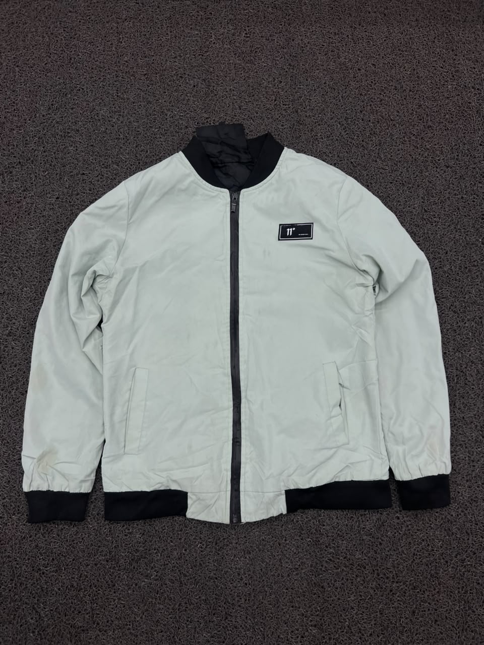 11 Degrees Logo Bomber Jacket – Full Zip Windbreaker