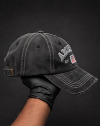 Vintage America Embroidered Distressed Denim Cap