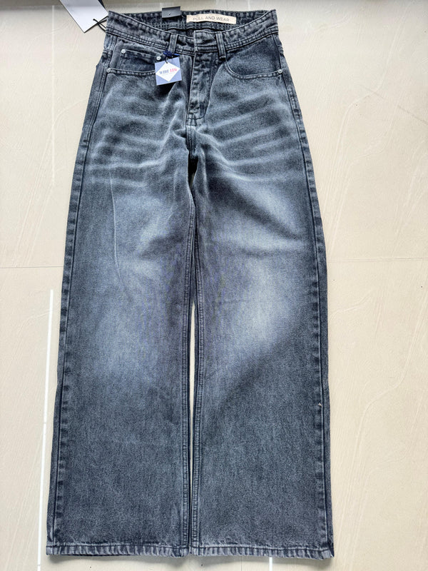 Washed Wide Leg Jeans
