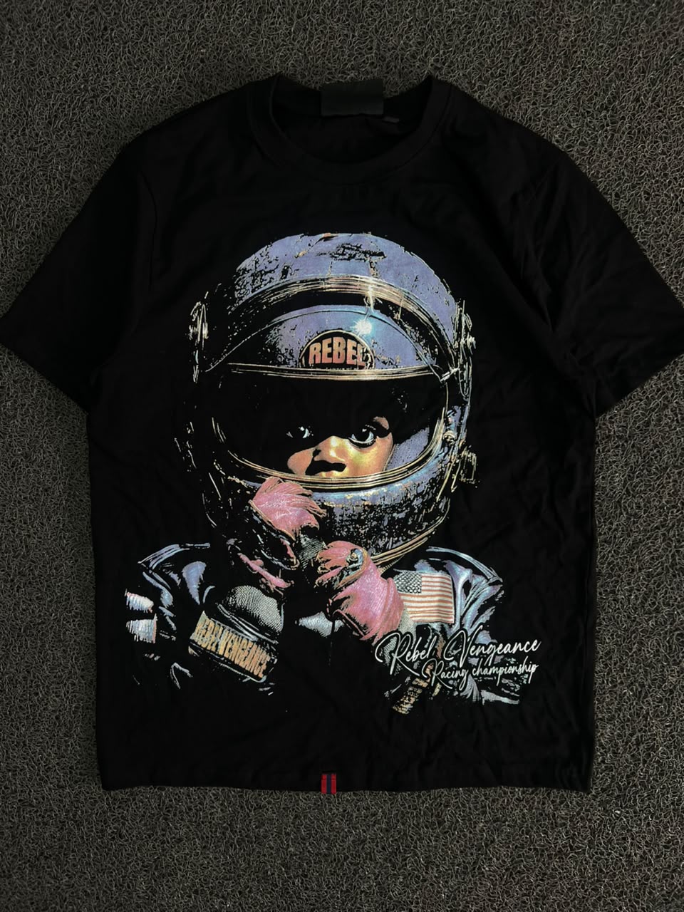 Rebel Vengeance Racing Championship Double-Sided Graphic T-Shirt –Streetwear Tee