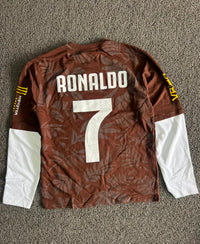 Cristiano Ronaldo #7 Real Madrid Brown Football T-Shirt
