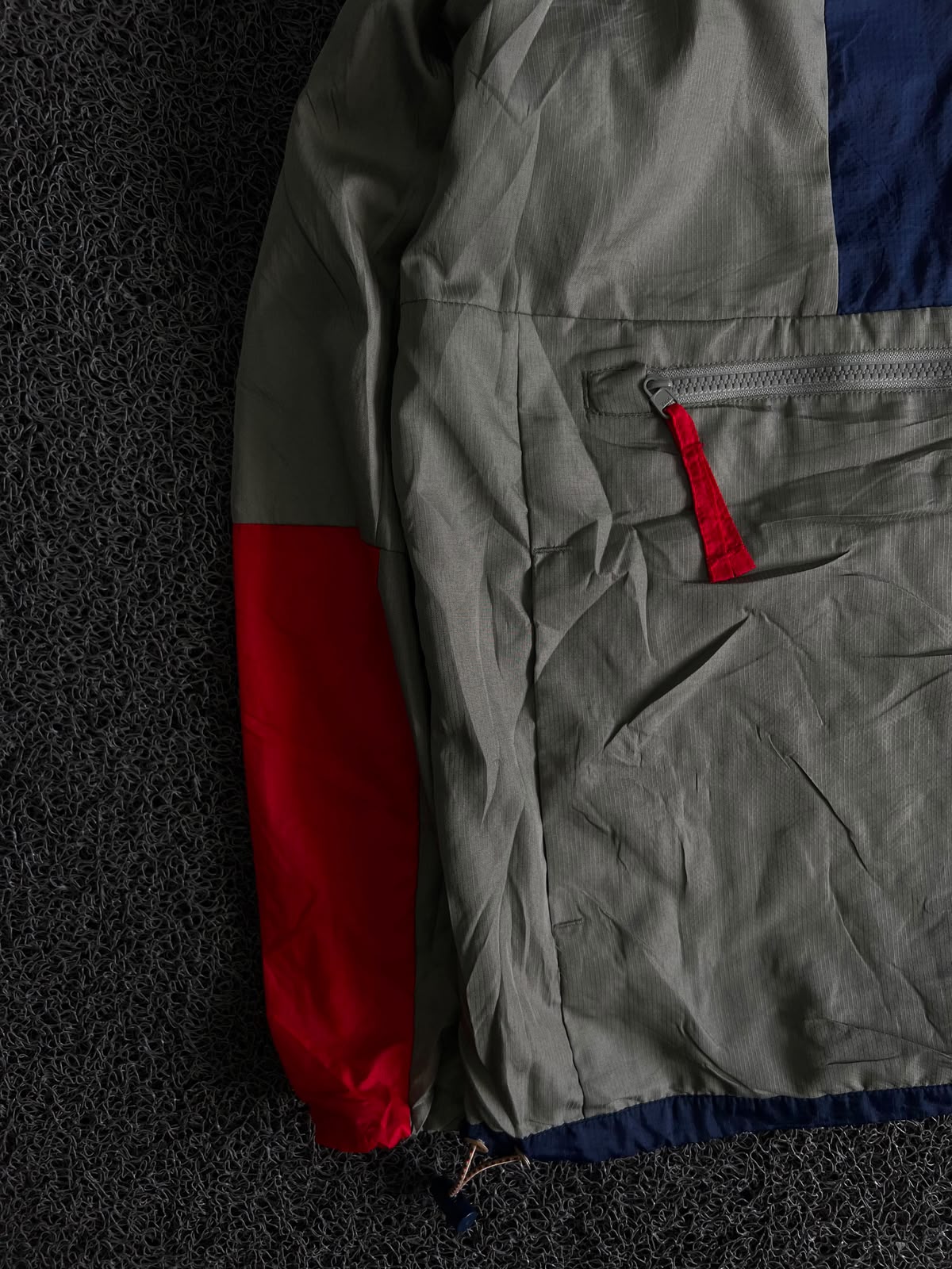 Columbia Colorblock Hooded Half-Zip Anorak Windbreaker Jacket