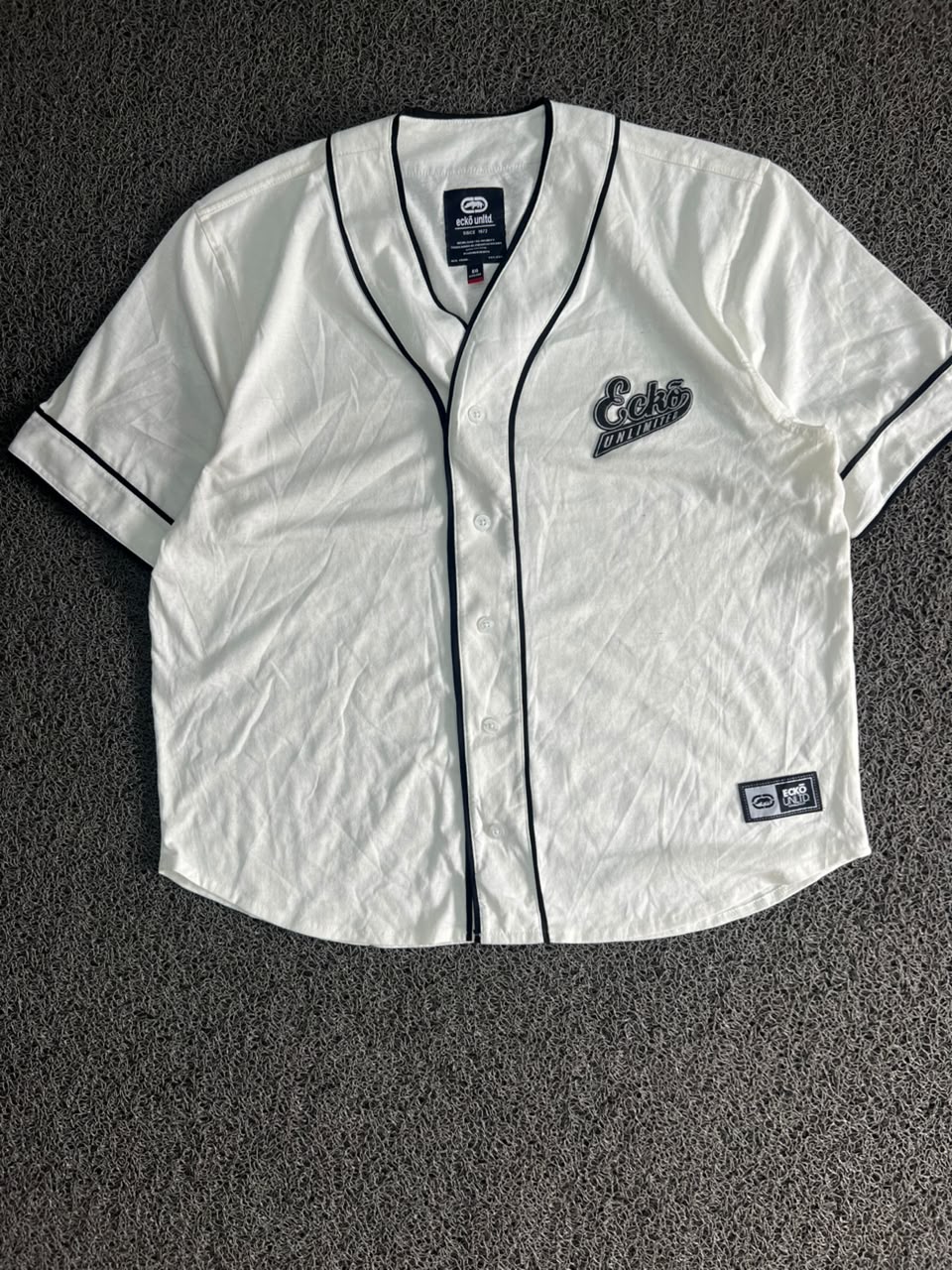 Ecko Unltd.  Baseball Jersey Button-Up T-Shirt – Embroidered Logo | Streetwear