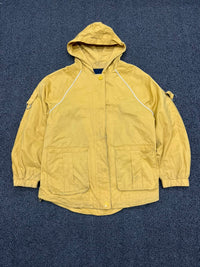 Vintage Yellow Hooded Utility Jacket